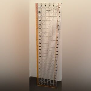 Fiskars Clear Acrylic Ruler 6.5x24.5 inches